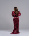 Bordeaux Silhouette Gown