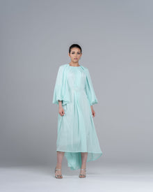  Chiffon Mint Cocktail Dress