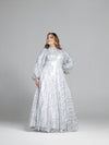 Silver Blossom Gown