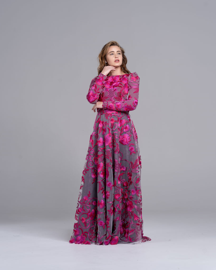 Freesia Flower Gown