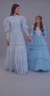 Fancy Frills Blue Gown