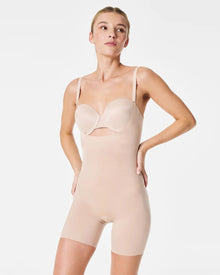  Spanx Thinstincts Open-bust Midthigh Bodysuit