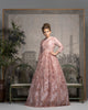 pink feather modest ball gown rent modest formal wear