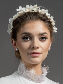  Sugared Flowers Bridal Headpiece