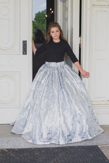  Metallic Girls Ball Gown Skirt