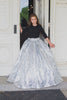 Metallic Girls Ball Gown Skirt