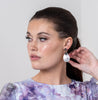 Marcasite Pearl Drop Earring